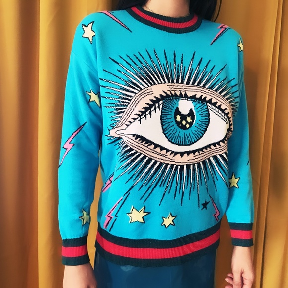 New! Seeing Eye Sweater Knit - Picture 2 of 4